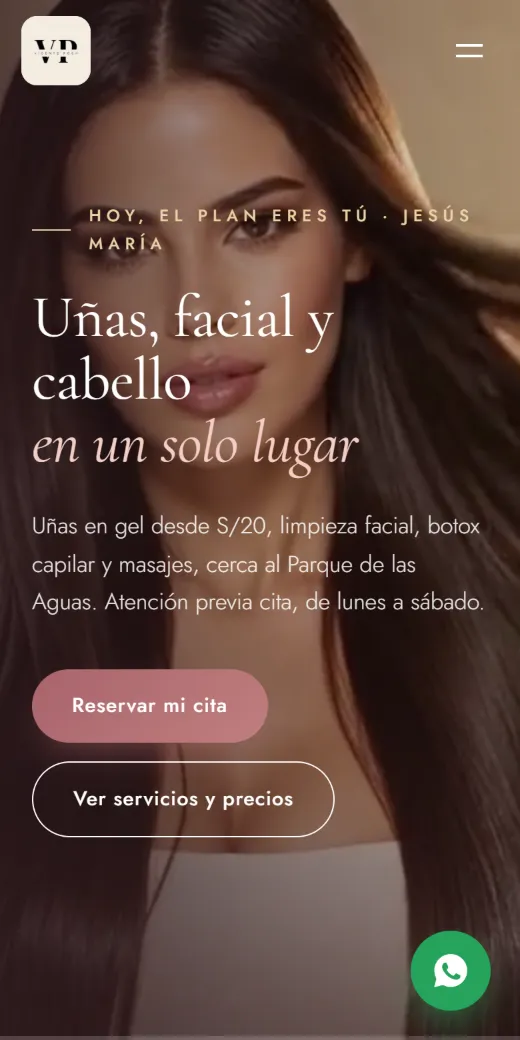 La misma portada vista en un celular.